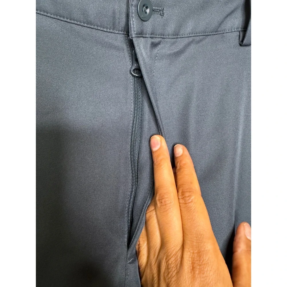 Nike Golf Dri-FIT Pants 36x34 Black Standard Fit Flat Front Performance Trousers
